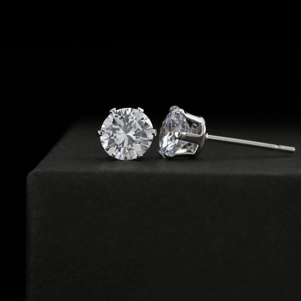 Free Gift Cubic Zirconia Studs 6mm