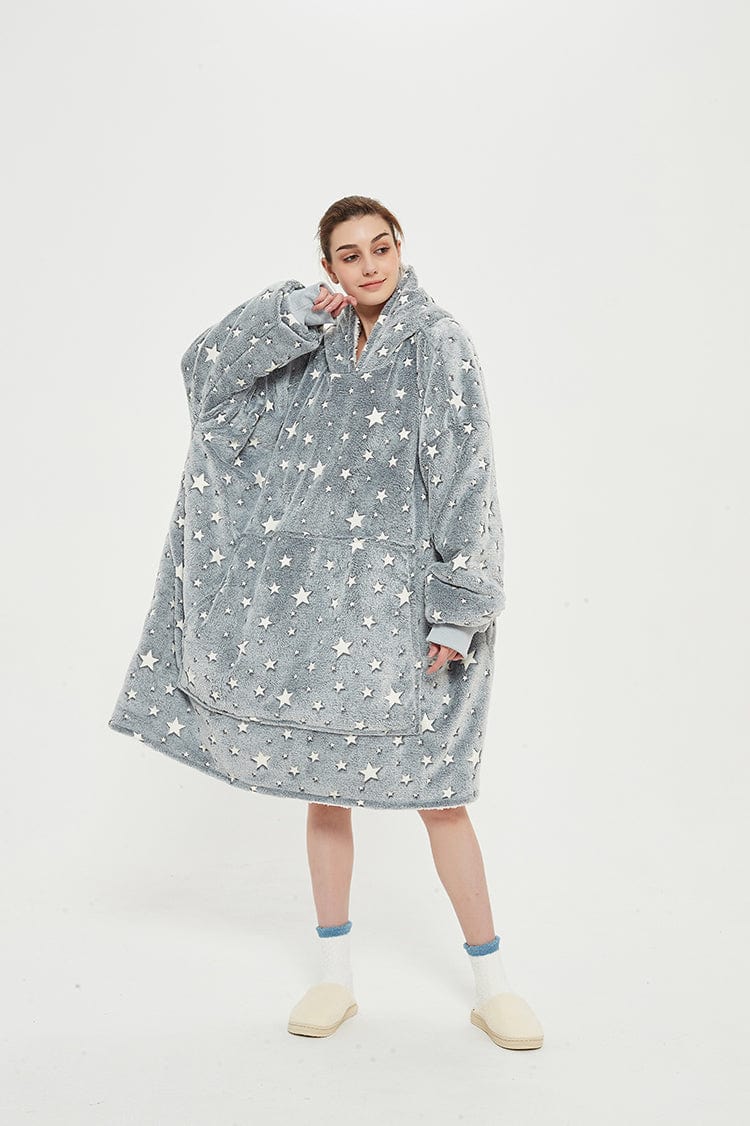 Snuggly™ Oversized Glow In The Dark Blanket Hoodie - Snuggly™