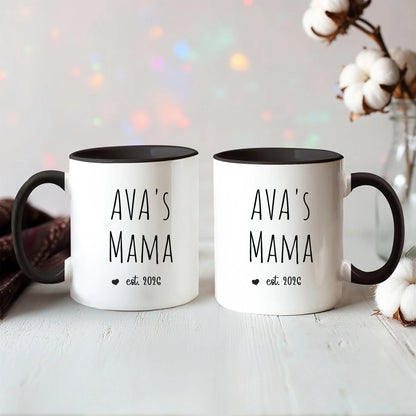 Color Accent Mug 11oz Black