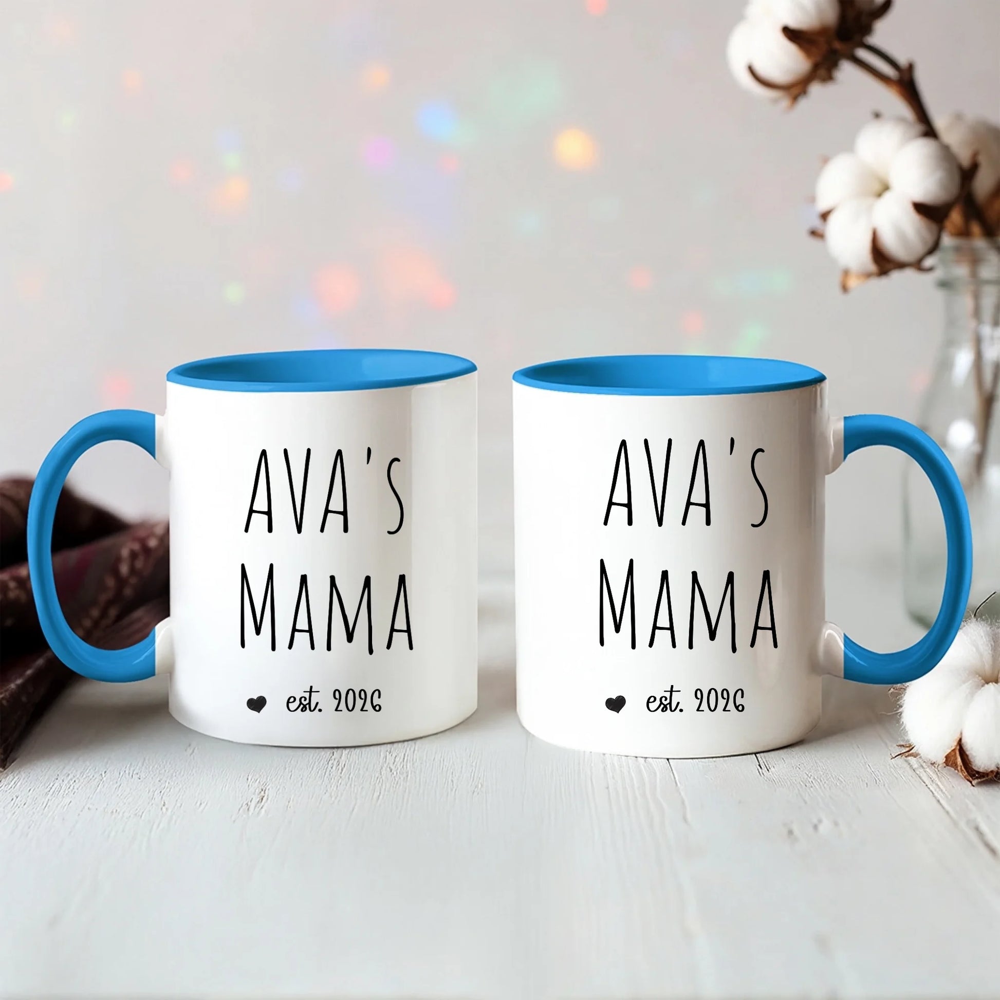 Color Accent Mug 11oz Light Blue