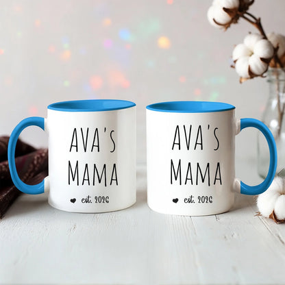 Color Accent Mug 11oz Light Blue