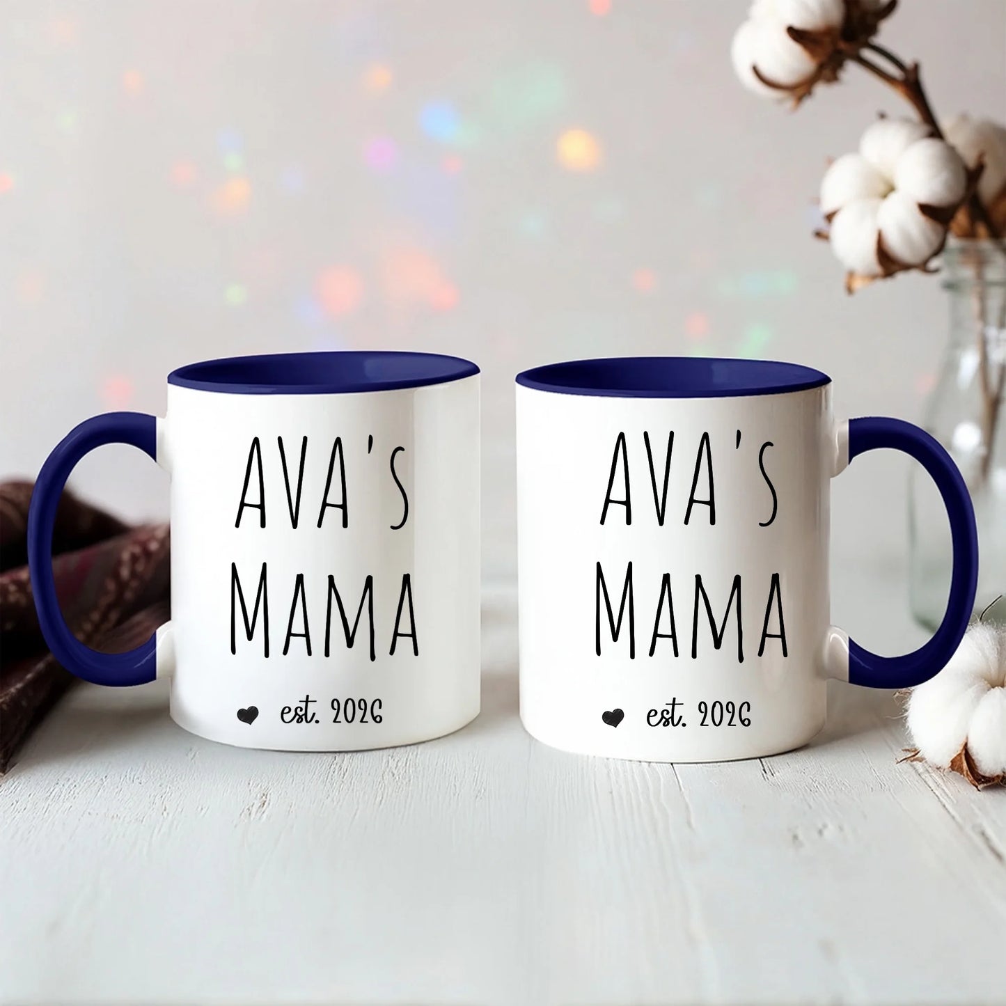 Color Accent Mug 11oz Black