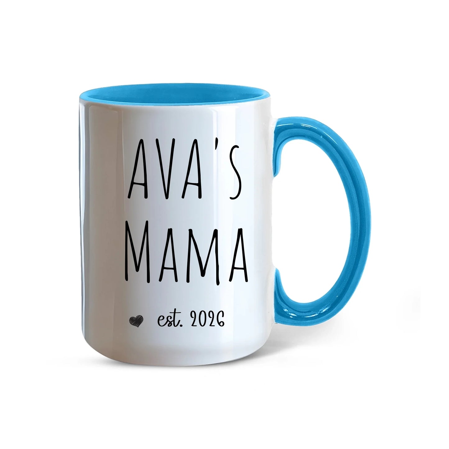 Color Accent Mug 15oz Midnight Sky Blue