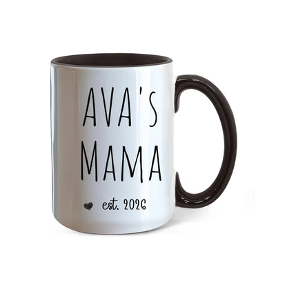 Color Accent Mug 15oz Black