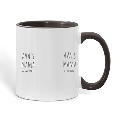 Color Accent Mug Black