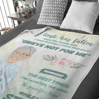 Personalized Grandma Memorial Blanket