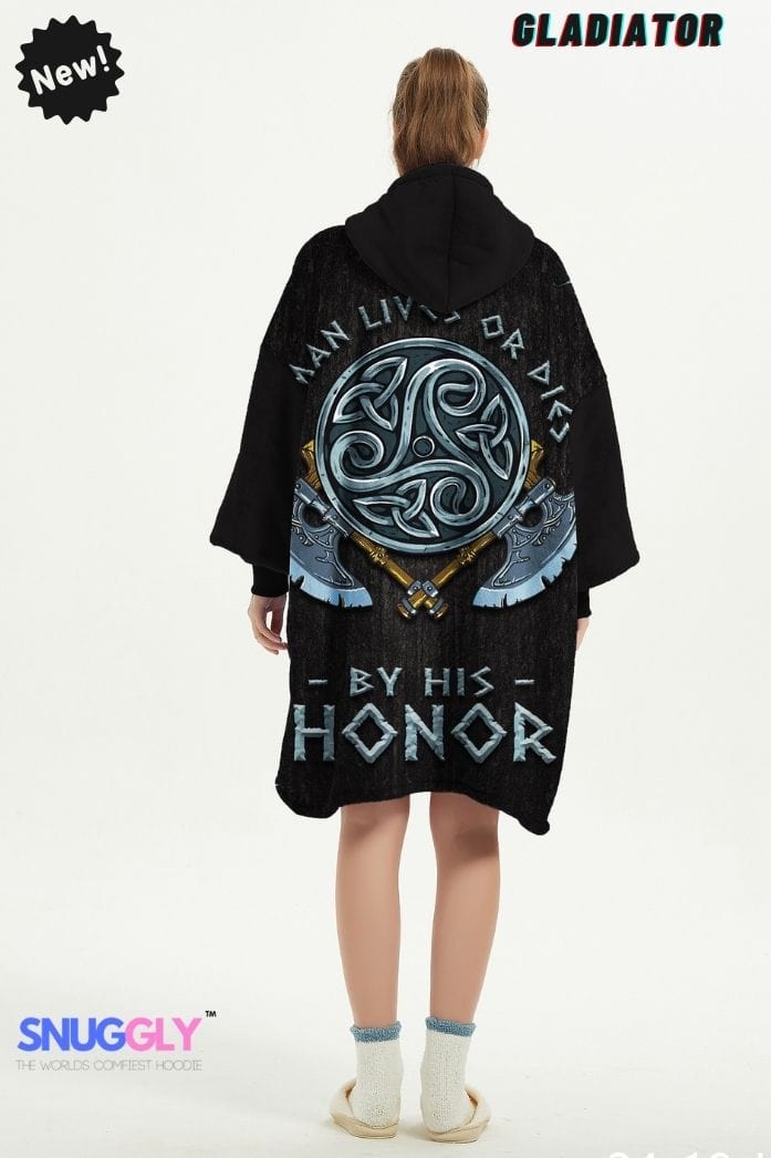 Oversized Blanket Norse Gladiator Hoodie