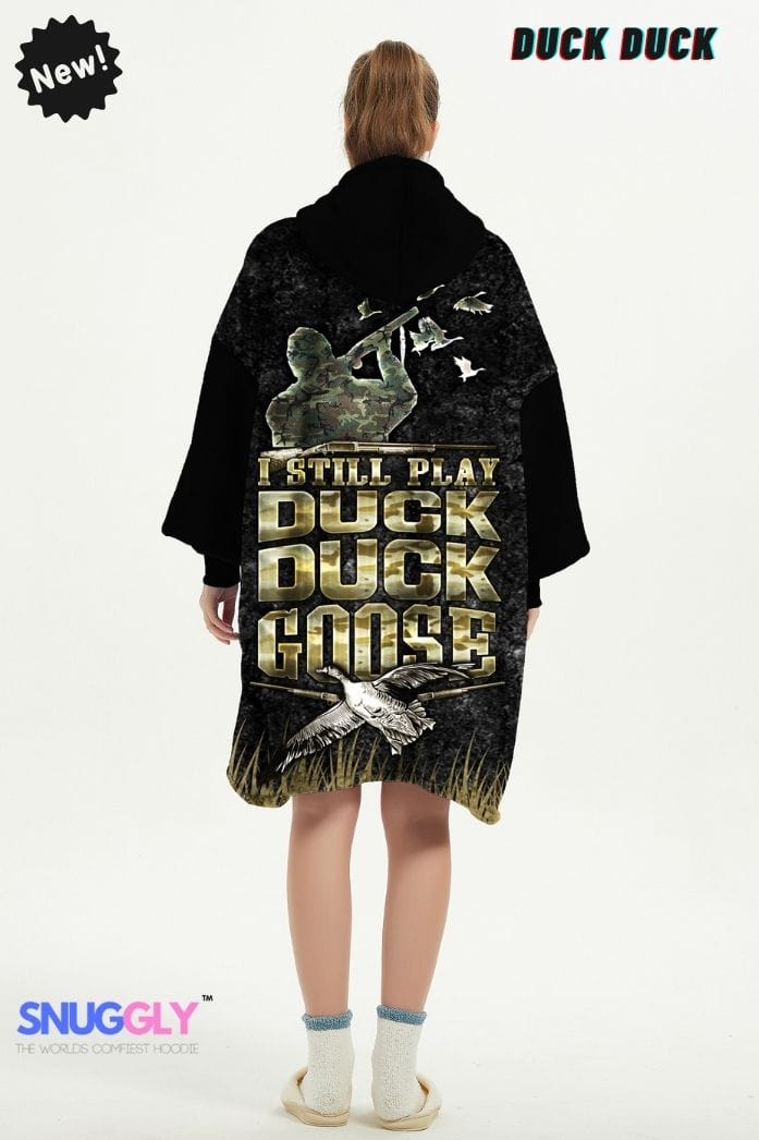 Snuggly™ Duck Hunter's Oversized Blanket Hoodie | Cozy Hooded Blanket for Outdoor Enthusiasts