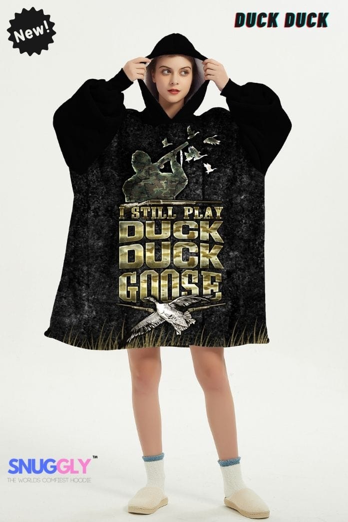 Snuggly™ Duck Hunter's Oversized Blanket Hoodie | Cozy Hooded Blanket for Outdoor Enthusiasts