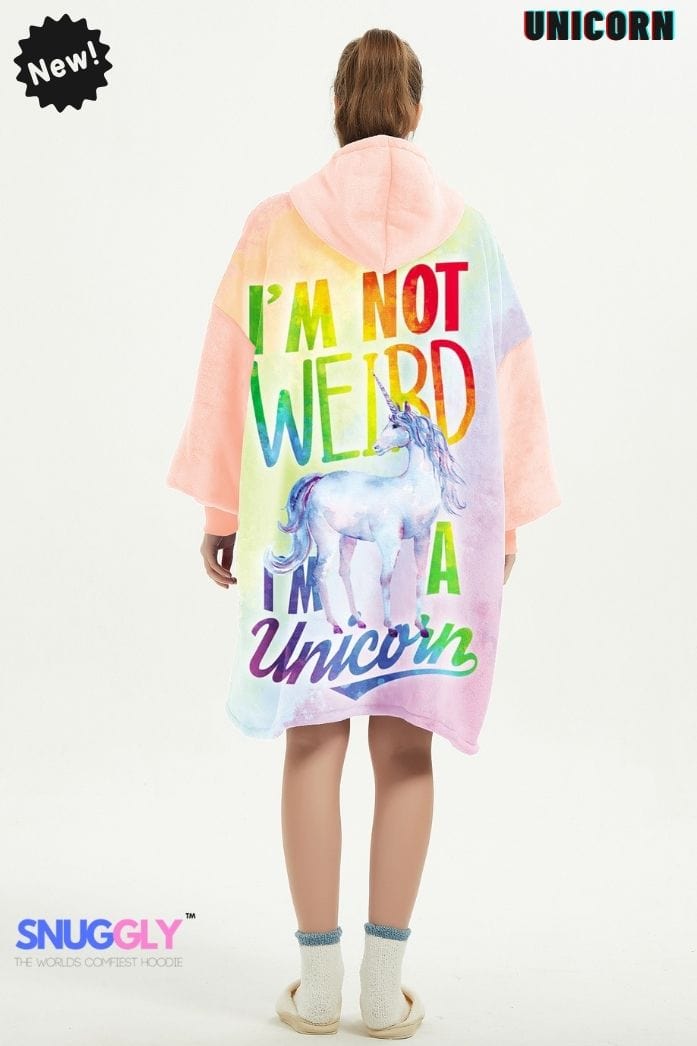 Snuggly™ Unicorn Magic Oversized Blanket Hoodie | Cozy Hooded Blanket for Dreamer