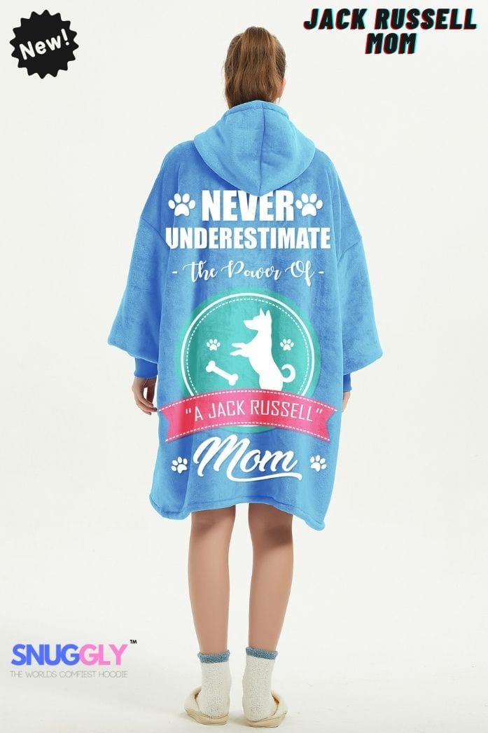 Snuggly™ Jack Russell Mom Power Oversized Blanket Hoodie