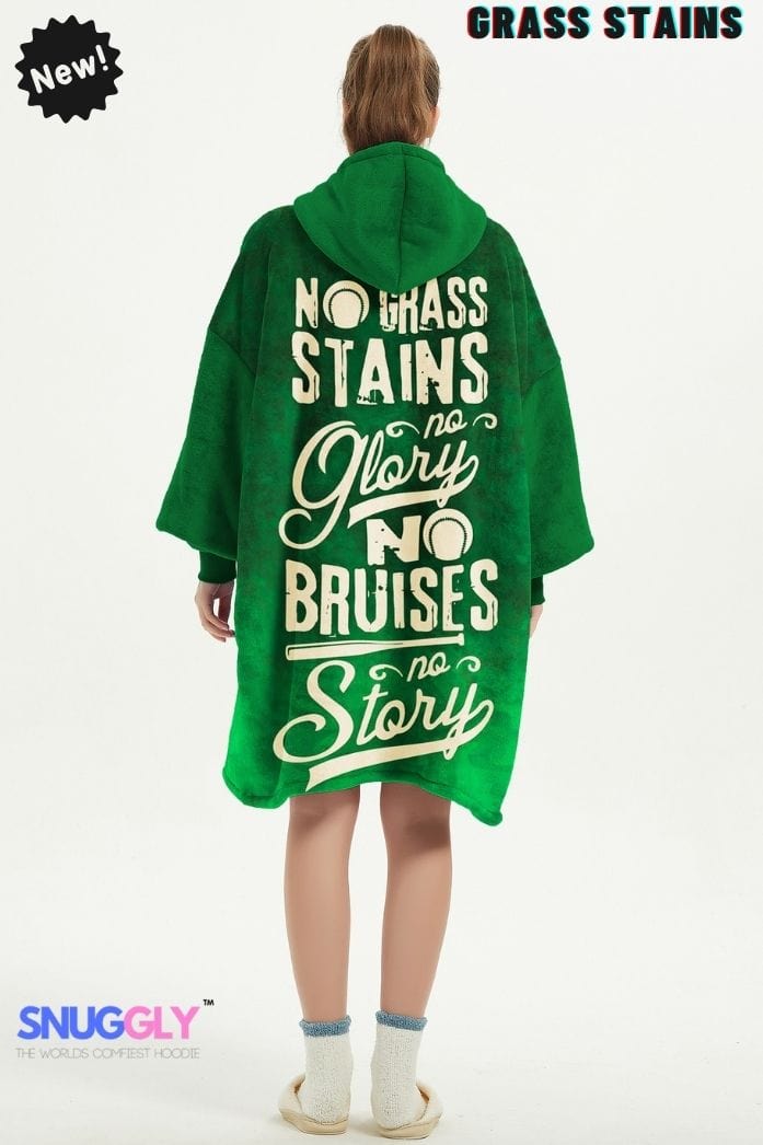 Snuggly™ No Grass Stains Sports Enthusiast's Oversized Blanket Hoodie