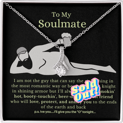 To My Soulmate, Best Friends | Stunning Necklace with Message Card | Ships FAST & FREE