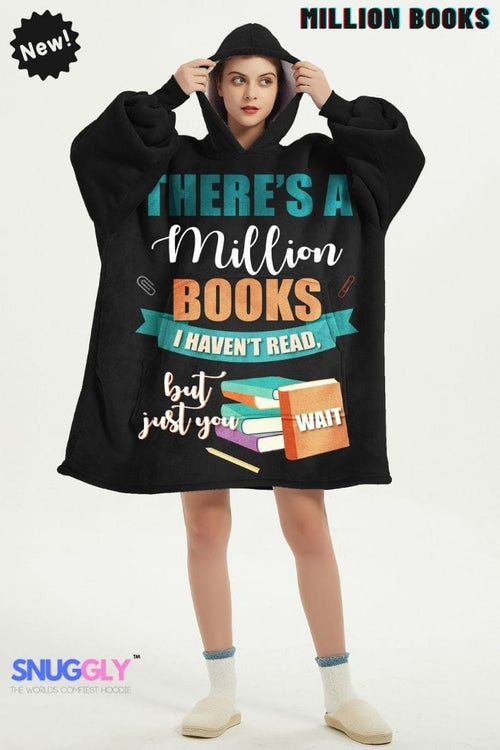 Snuggly™ Million Books | Cozy Blanket Hoodie