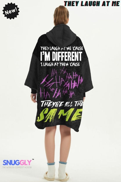 Snuggly™ I Am Different | Cozy Blanket Hoodie