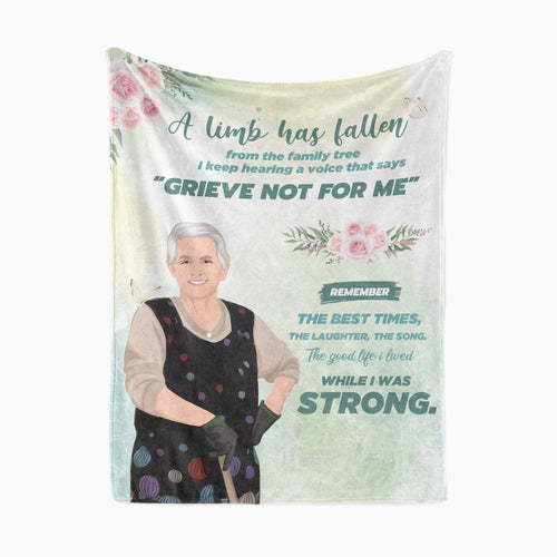 Personalized Grandma Memorial Blanket