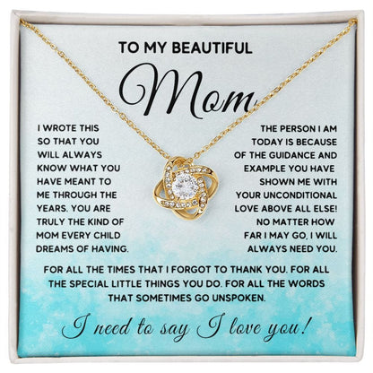 To My Beautiful Mom