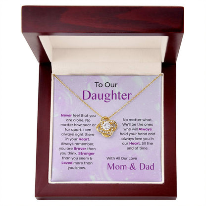 To Our Daughter-Mom and Dad