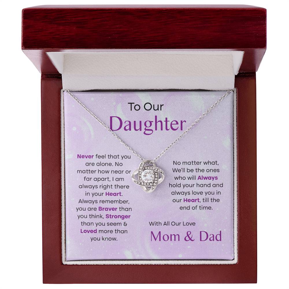 To Our Daughter-Mom and Dad