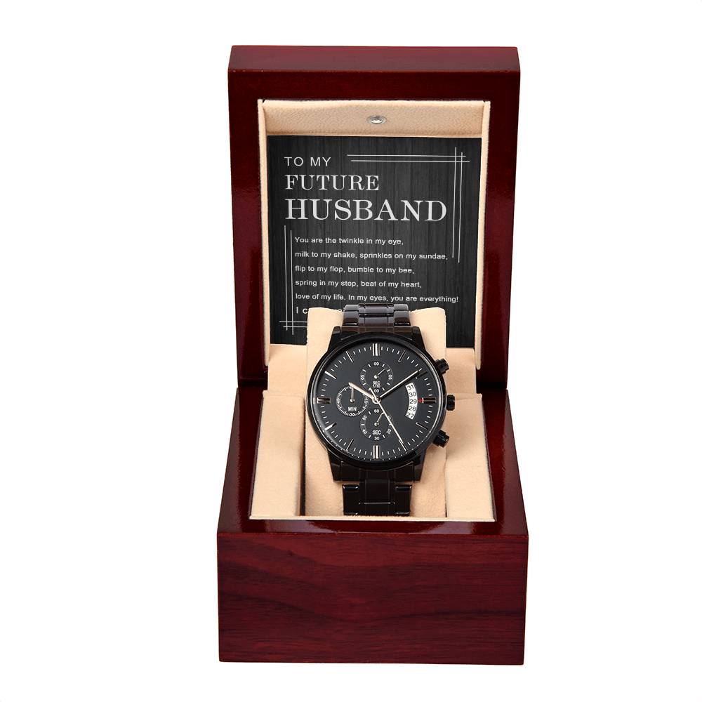 To My Future Husband - Stylish Chronograph Watch