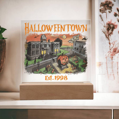 Halloween Town Acrylic Plaque