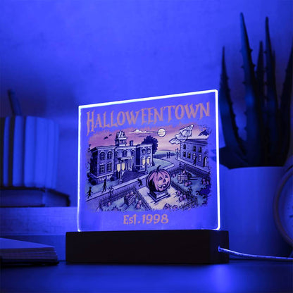 Halloween Town Acrylic Plaque