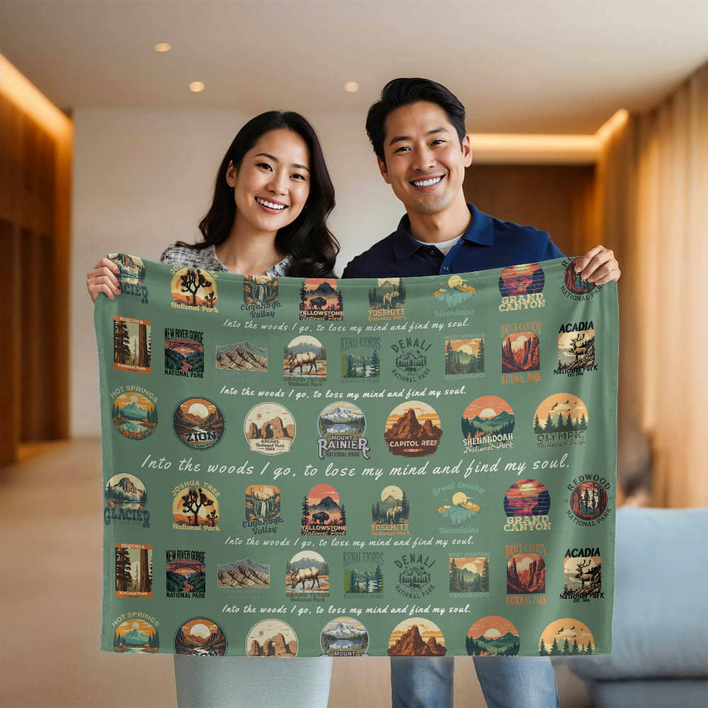 Snuggly National Parks Blanket Gift