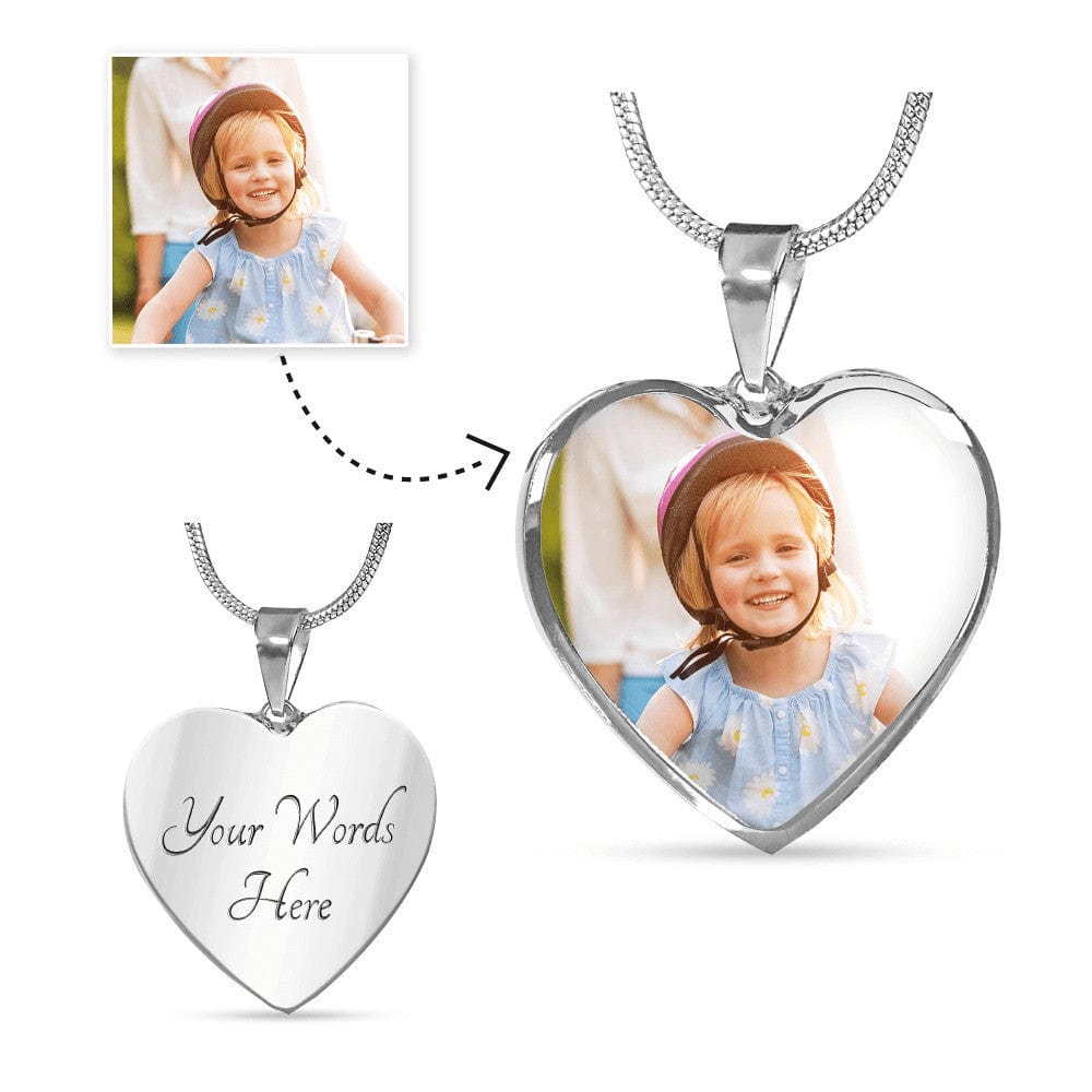 To My Soulmate - Heart Engraved Necklace