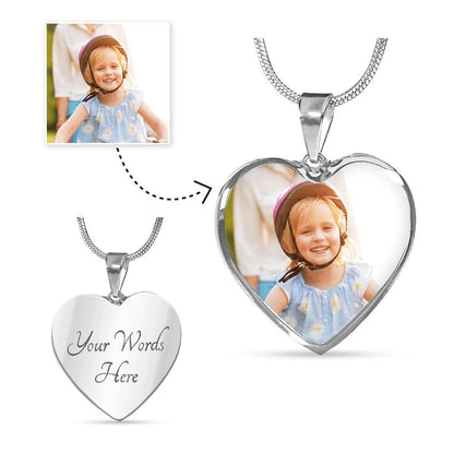 To My Soulmate - Heart Engraved Necklace