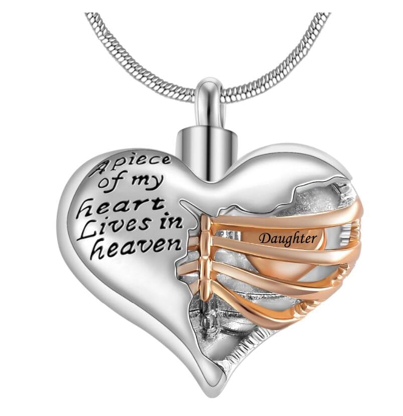 Eternal Heart Urn Pendant Necklace