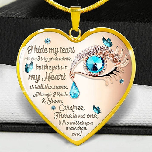 Hide My Tears | My Heart Stopped - Necklace - Snuggly™