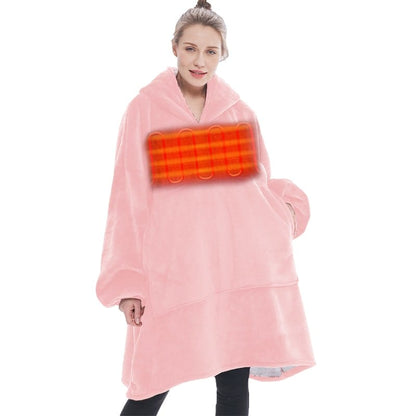 Snuggly™ Oversized Heated Hoodie Blanket - Snuggly™