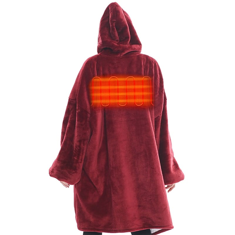 Electric best sale hoodie blanket