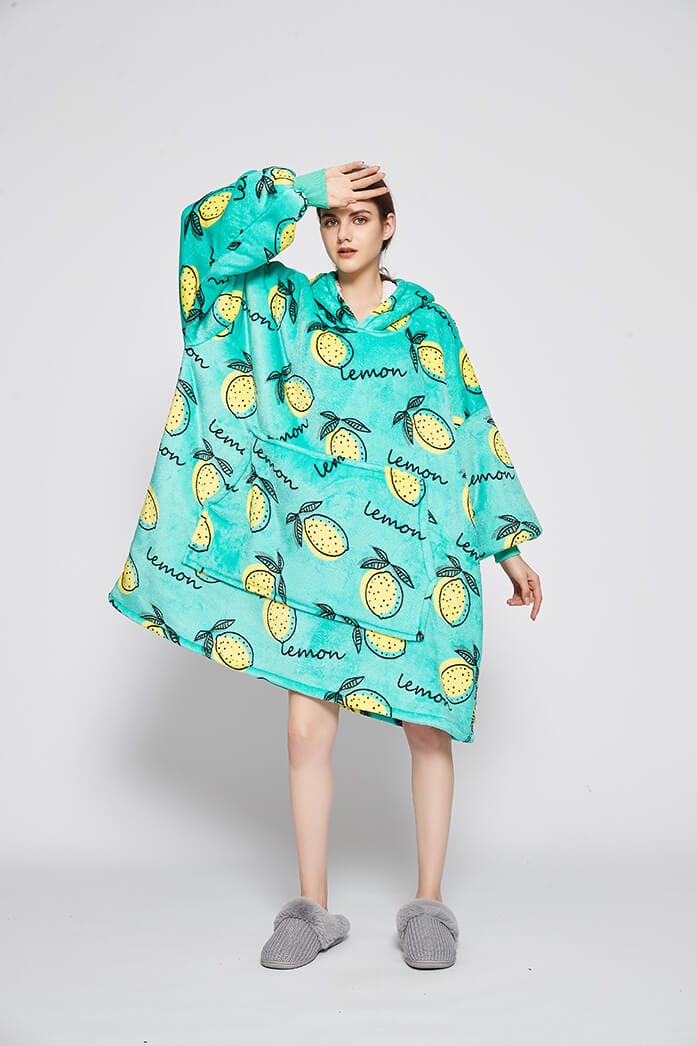 Snuggly™ Oversized When Life Gives You Lemons Blanket Hoodie - Snuggly™