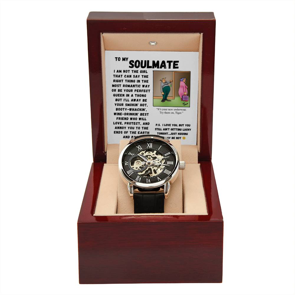 To My Soulmate | I Love You|Classic Automatic Watch