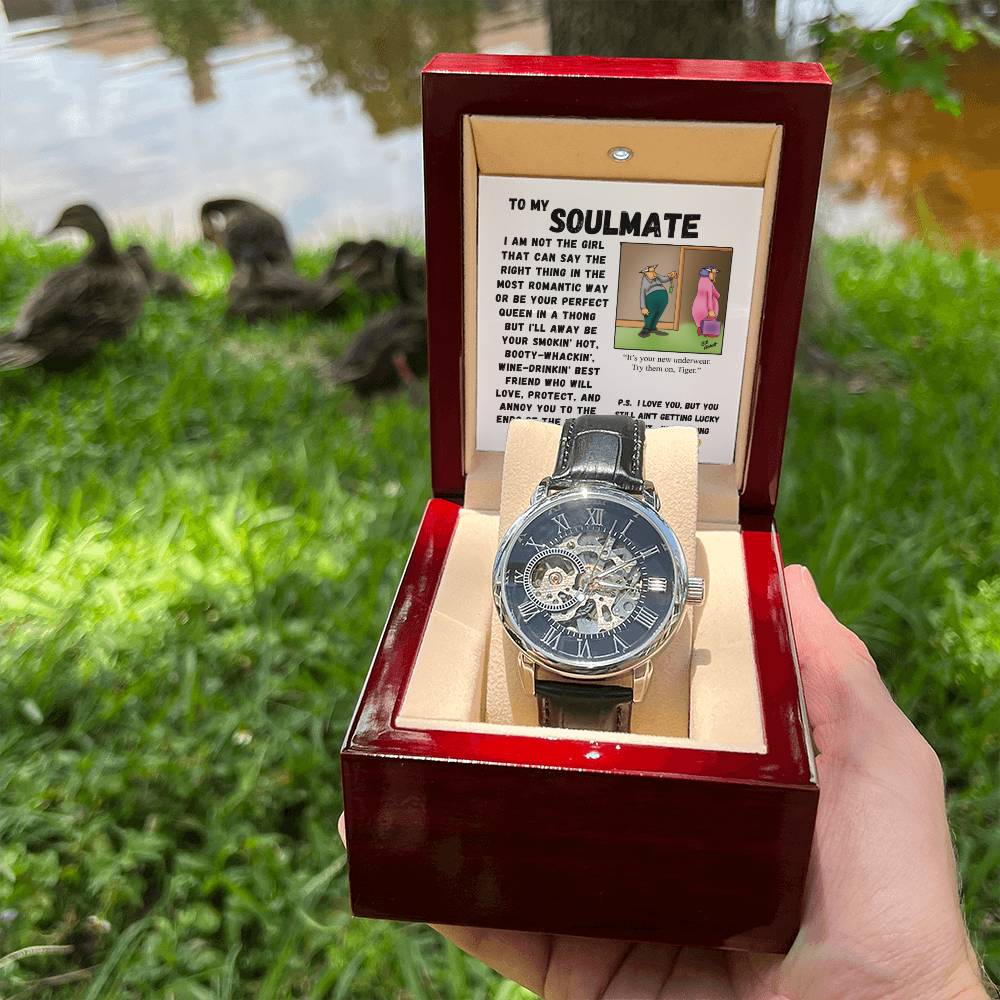 To My Soulmate | I Love You|Classic Automatic Watch