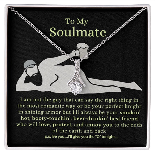To My Soulmate, Best Friends | Stunning Necklace with Message Card