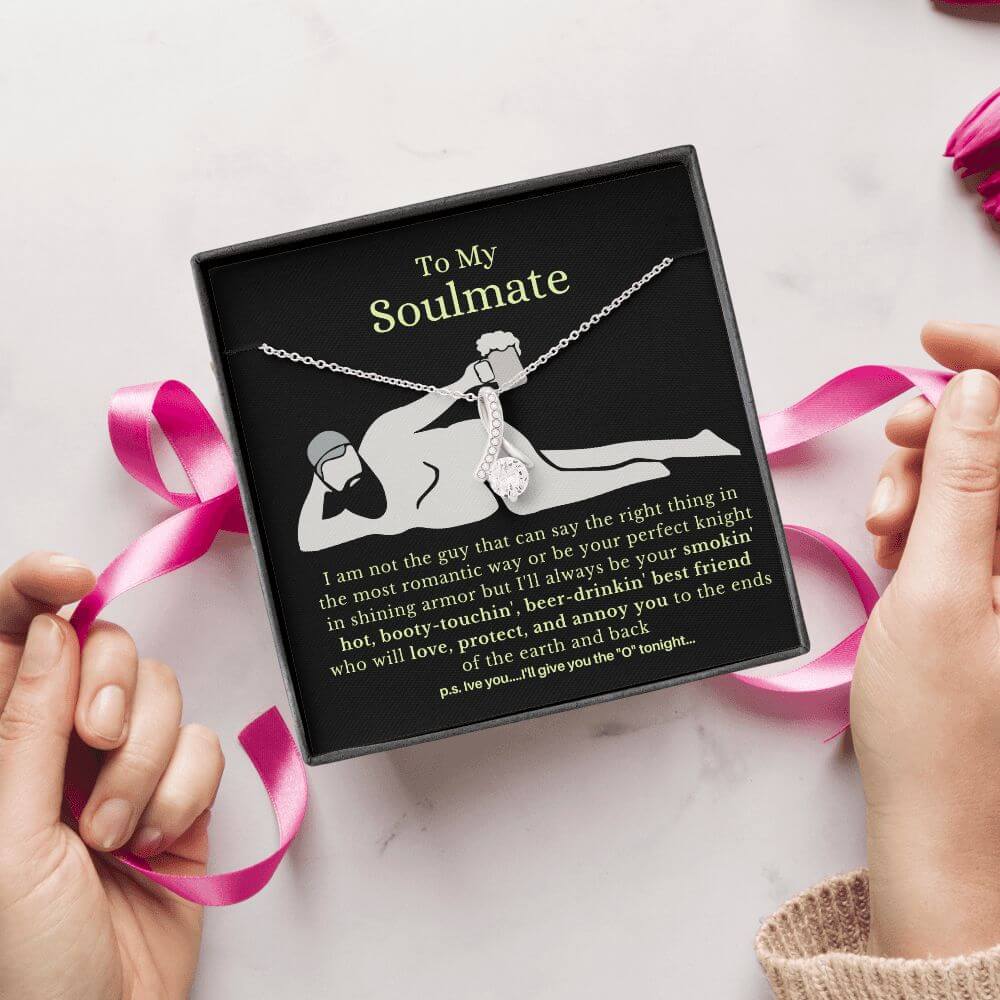 To My Soulmate, Best Friends | Stunning Necklace with Message Card | Ships FAST & FREE - Snuggly™