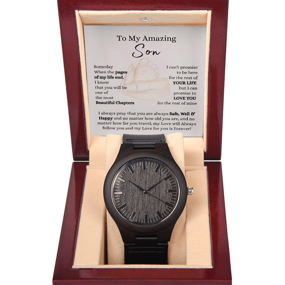 Son - Love You Forever - Classic Sandalwood Watch - Snuggly™