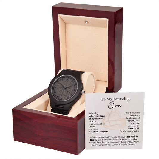 Son - Love You Forever - Classic Sandalwood Watch - Snuggly™