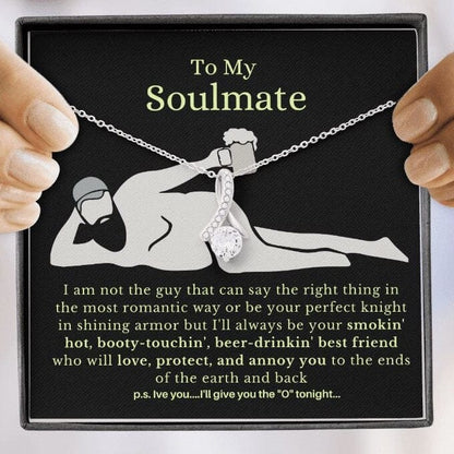 To My Soulmate, Best Friends | Stunning Necklace with Message Card